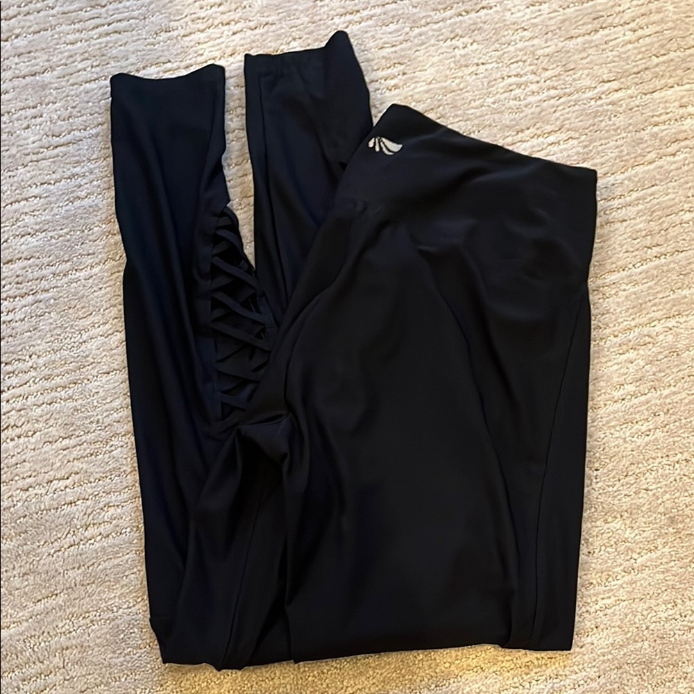 Black Leggings with Side Detail